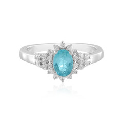 Blauer Apatit-Silberring