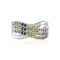 Saphir-Silberring