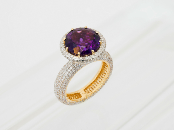 Amethyst Goldring