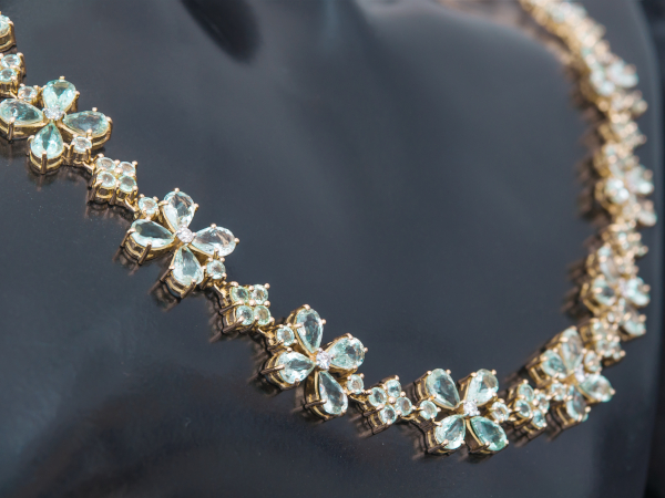 Paraiba Turmalin Goldcollier