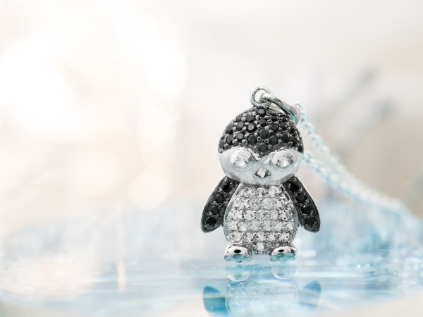 Pinguin Silberanhänger